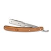 Boker barberette changeable blade straight razor olive wood handle 