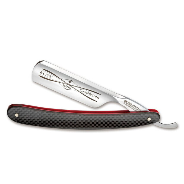 Boker straight razor elite carbon 6/8 round point
