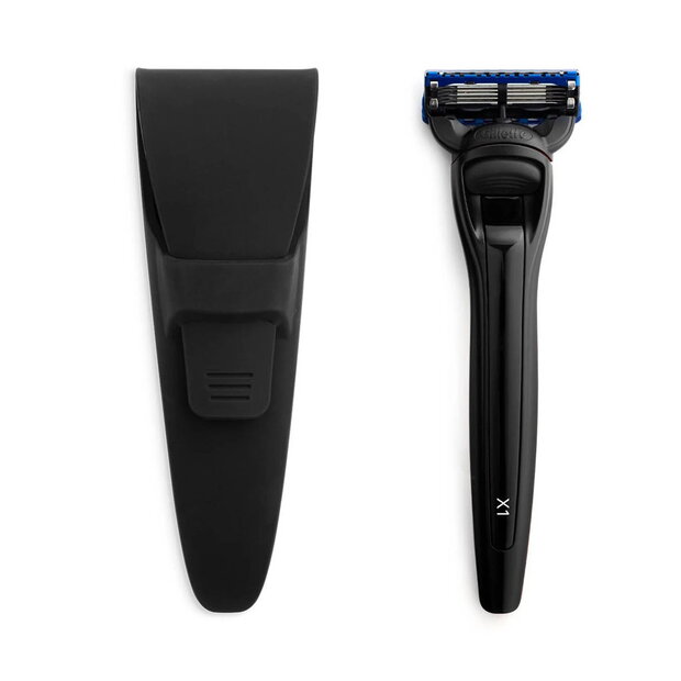 Bolin Webb X1 Nero Black Razor, Stand and Case Set