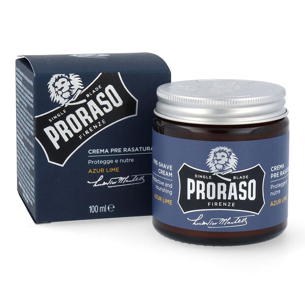 Krema pred britjem Proraso Azur Lime