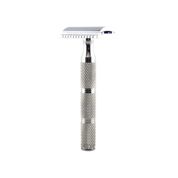 RazoRock Mentor Super Knurl Handle - DE Safety Razor 